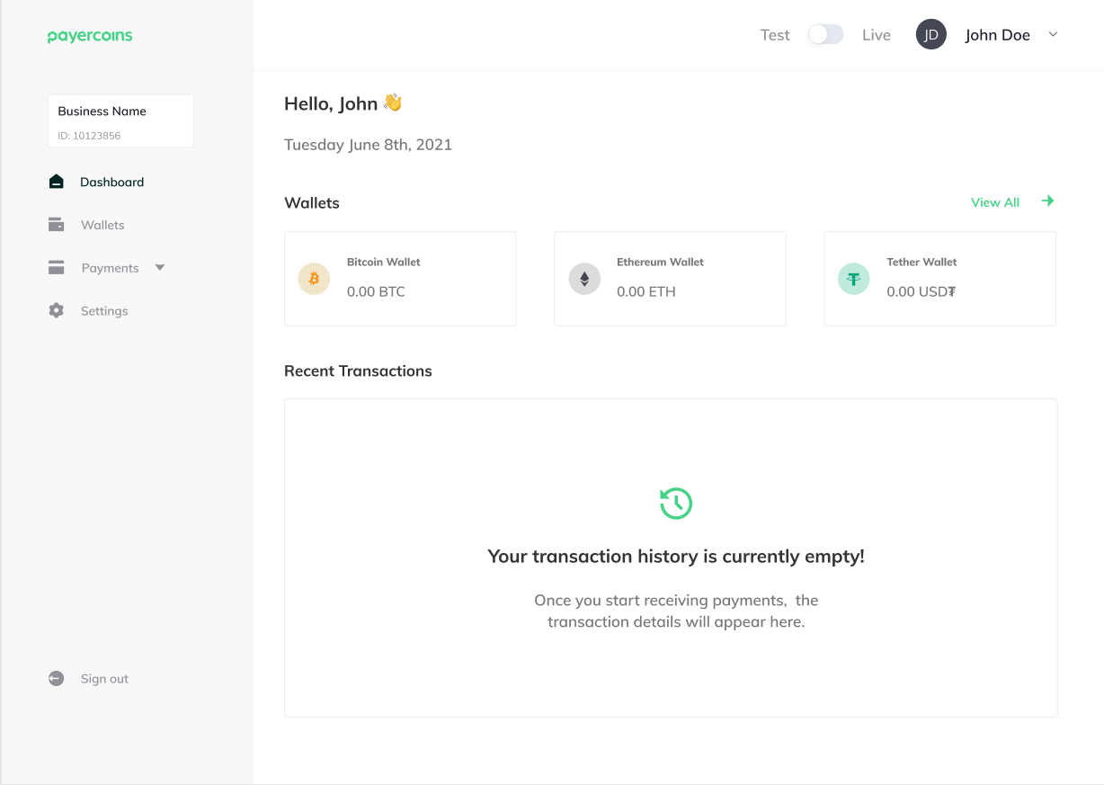 Payercoins Dashboard